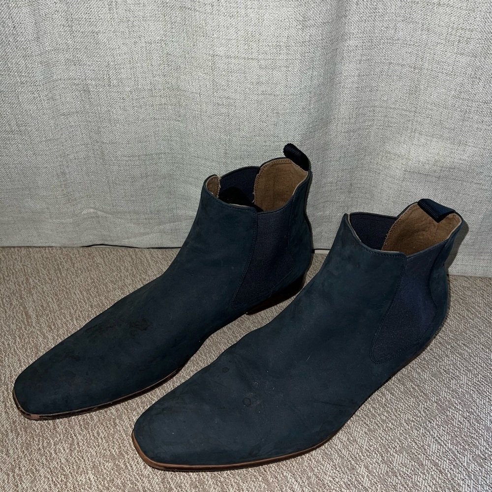 Aldo Suede Chelsea Boot Navy